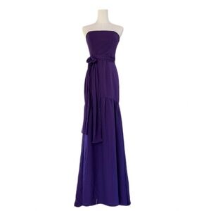 NWT White by Vera Wang Amethyst Strapless Gown
